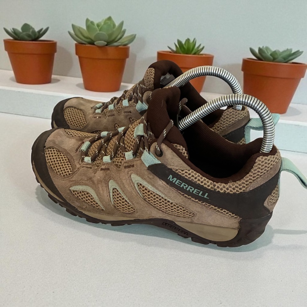 Merrell Women's Brown & Mint Hiking Shoes